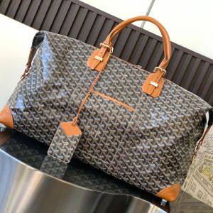 Goyard Bowling 55 Bag In Goyardine Canvas Brown