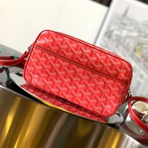 Goyard Cap-Vert PM Bag In Goyardine Canvas Red
