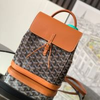 Goyard Alpin Mini Backpack In Goyardine Canvas Brown