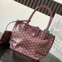 Goyard Anjou Mini Bag In Goyardine Calfskin Burgundy