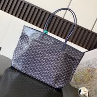 Goyard Artois Bag In Goyardine Canvas Navy Blue