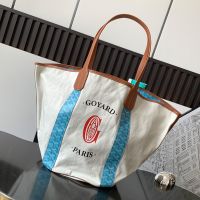 Goyard Belharra Bag In Goyardine Canvas Blue