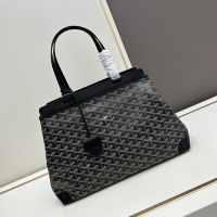 Goyard Bellechasse Biaude PM Bag In Goyardine Canvas Black