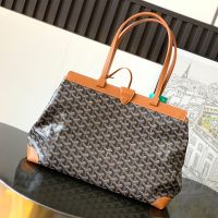 Goyard Bellechasse Biaude PM Bag In Goyardine Canvas Brown