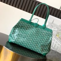 Goyard Bellechasse Biaude PM Bag In Goyardine Canvas Green