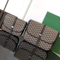 Goyard Belvedere Bag In Goyardine Canvas Black