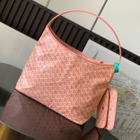 Goyard Boheme Hobo Bag In Goyardine Canvas Cherry