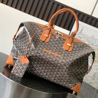 Goyard Bowling 45 Bag In Goyardine Canvas Brown