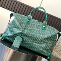 Goyard Bowling 55 Bag In Goyardine Canvas Green