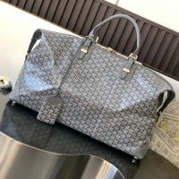 Goyard Bowling 55 Bag In Goyardine Canvas Grey