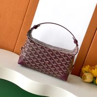 Goyard Bowling 25 Toiletry Bag In Goyardine Canvas Burgundy