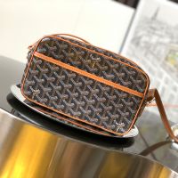 Goyard Cap-Vert PM Bag In Goyardine Canvas Brown