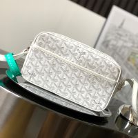 Goyard Cap-Vert PM Bag In Goyardine Canvas White