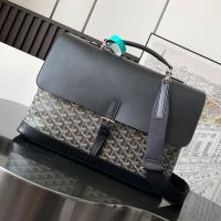 Goyard Citadin PM Messenger Bag In Goyardine Canvas Black