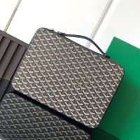 Goyard Compagnon Universel A4 Briefcase In Goyardine Canvas Black