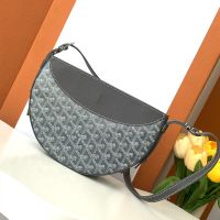Goyard Hirondelle Bag In Goyardine Canvas Grey