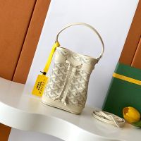 Goyard Petit Flot Mini Bucket Bag In Goyardine Canvas Beige