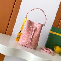 Goyard Petit Flot Mini Bucket Bag In Goyardine Canvas Pink