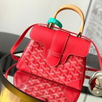 Goyard Saigon Souple Mini Bag In Goyardine Canvas Red