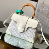 Goyard Saigon Souple Mini Bag In Goyardine Canvas White