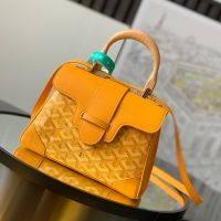 Goyard Saigon Souple Mini Bag In Goyardine Canvas Yellow
