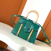 Goyard Saigon Structure Mini Bag In Grained Leather Green