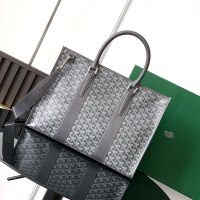 Goyard Morvan Document Case In Goyardine Canvas Grey