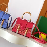 Goyard Saigon Structure Nano Bag In Goyardine Canvas with Envers Floral Red