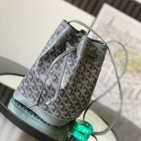 Goyard Petit Flot Bucket Bag In Goyardine Canvas Grey