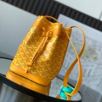 Goyard Petit Flot Bucket Bag In Goyardine Canvas Yellow