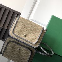 Goyard Plumet Pouch-Wallet In Goyardine Claire-Voie Canvas Green
