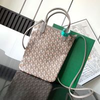 Goyard Poitiers PM Bag In Goyardine Claire-Voie Canvas Pink