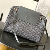 Goyard Rouette Souple Bag In Goyardine Canvas Grey
