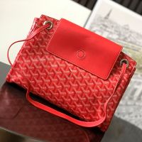 Goyard Rouette Souple Bag In Goyardine Canvas Red