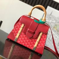 Goyard Saigon Structure PM Bag In Goyardine Canvas Red
