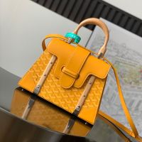 Goyard Saigon Structure PM Bag In Goyardine Canvas Yellow