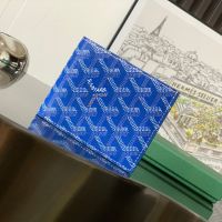 Goyard Saint-Florentin Wallet In Goyardine Canvas Blue