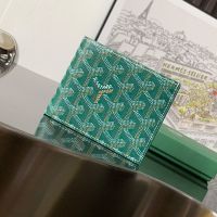 Goyard Saint-Florentin Wallet In Goyardine Canvas Green