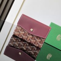 Goyard Saint-Gabriel Wallet In Goyardine Canvas Burgundy