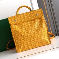 Goyard Saint Leger Backpack In Goyardine Canvas Yellow