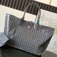 Goyard Saint Louis Bag In Goyardine Canvas Grey