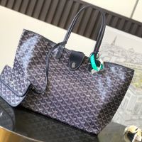 Goyard Saint Louis Bag In Goyardine Canvas Navy Blue