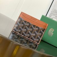 Goyard Saint-Sulpice Card Wallet In Goyardine Canvas Brown