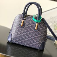 Goyard Vendome Mini Bag In Goyardine Canvas Navy Blue